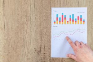 financial situation chart and graph