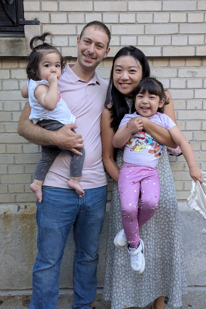 hazel's family with her daughters