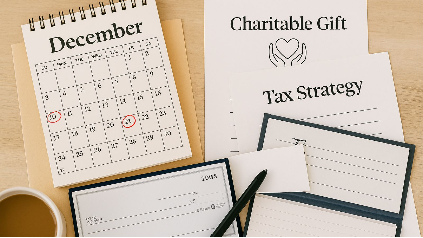 tax planning in december with charitable giving