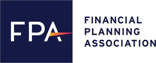 Logo of the Financial Planning Association (FPA) featuring the acronym "FPA" in a modern design with a gradient line, accompanied by the full name "Financial Planning Association" in bold text.