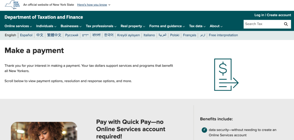 NY State Estimated Taxes