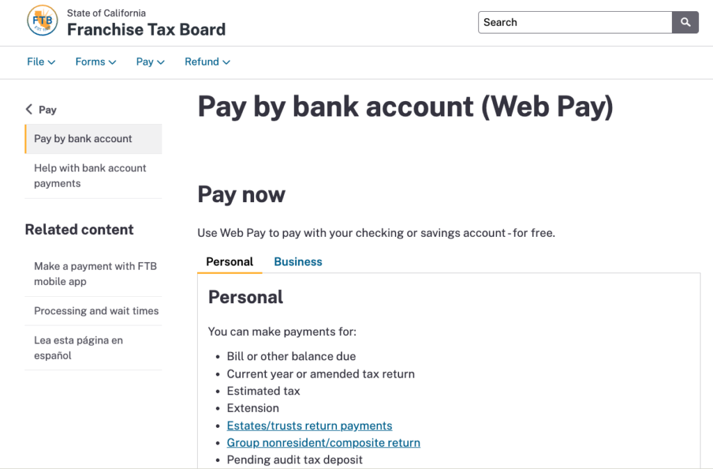 State Estimated Taxes
