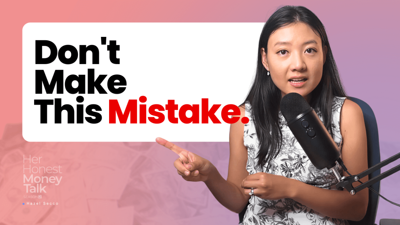 thumbnail with the podcast host pointing at the texts saying don't make this mistake