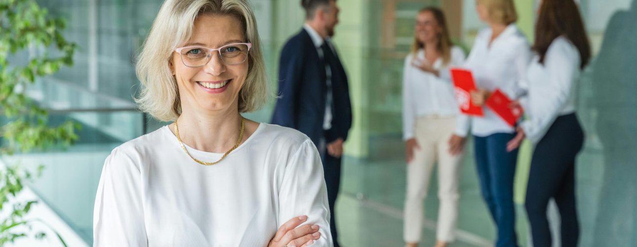 Successful pharma woman