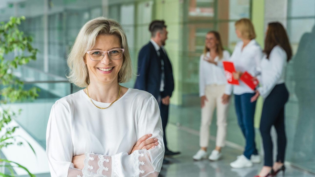 Successful pharma woman